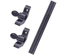 FAXJRU Barras para Alfombras de Escalera, Varillas Doradas para Escaleras, Juego de 1, 3, 5, 10 y 13, Varillas Tubulares Minimalis(Black-5pcs,32in(81cm))