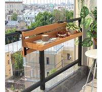 FAXJRU Mesa Colgante De Jardín, Colgante con Barandilla De Balcón, De Terraza Resistente A La Intemperie, Multifuncional(90cm/35.4in)