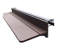 FAXJRU Mesa Colgante Plegable para Balcón, Mesa al Aire Libre de Café, Mesita Auxiliar para Colgar de Barandilla, Altura Regulable(80cm/31.5in)