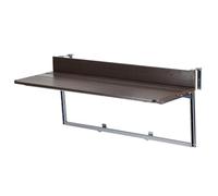 FAXJRU Mesa de Balcón, Colgante Plegable con 5 Alturas Ajustables, Mesa de Café para Exterior Jardín, Terraza, Resistente al Clima(60 * 37cm/24 * 14.6in)