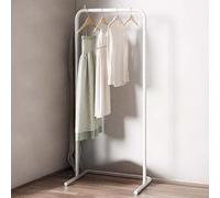 FAXJRU Perchero Burro Burro para Ropa Perchero de Pie Armario Abierto Multifuncional para Entrada Pasillo Dormitorio Salón, para Ropa Zapatos Bolsas Canastas(White,60cm/23.6in)