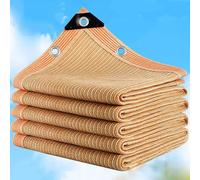 FAXJRU Tela de Sombra, Amarillo Malla Sombreo, Red de Sombra 97% de ProteccióN Solar Al Aire Libre, Respirable del Sol PañO, con Ojales, Cubierta de Parasol, Malla para Sombra de Jardín(2X8m/7'x26')