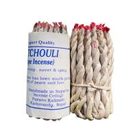 Fay Bless Incienso de cuerda hecho a mano de Nepal, 2 paquetes (pachulí)