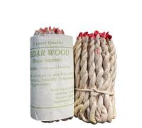 Fay Bless Incienso hecho a mano de cuerda de Nepal, 2 paquetes (madera de cedro)