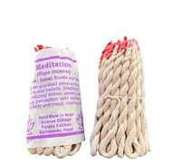 Fay Bless Incienso hecho a mano de cuerda de Nepal, 2 paquetes (meditación)