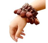Fay Bless Pulseras de danza con forma de concha de semillas, campanas agitadoras de muñeca para baile, yoga, meditación, ASMR y terapia de sonido (Kem)