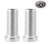 FAYAHAR 2 Piezas Tornillo Hueco para Válvula de Desagüe, Acero Inoxidable Tornillo Hueco para Fregadero, Tornillos Colador Cesta Fregadero de Cocina, para Válvula de Desagüe (30 MM)