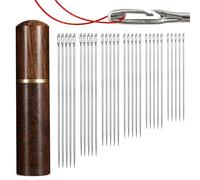 FAYAHAR 30 Piezas Agujas de Coser a Mano, Diferentes Tamaños Agujas de Ojo Grande, Aguja para Coser, Aguja Autoenhebrables con Caja de Almacenaje, para Tejer Lana Cosida a Mano (Estilo 2)