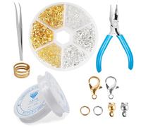 FAYAHAR 346 Piezas Cierres para Pulseras, Enganches para Pulseras, Cierre Pulsera, Cierres Bisuteria, Broches de Langosta, Anillas Abiertas, para DIY Collares Pulsera Fabricación de Joyas