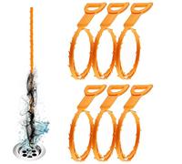 FAYAHAR 6 Piezas Desatascador Tuberias Profesional, Cable Desatascador Tuberias, Pillo de Limpieza para Desagüe, Limpieza de Fregadero Herramienta, para Cocina, Baño, Desagües