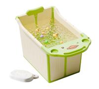 fayarrd Bañera portátil para - Fácil de guardar antideslizante bañera plegable, soporte práctico bañera ergonómica de viaje para casa, baño, apartamento vacaciones