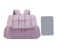 fayarrd de pañales,Mochila de bolso de pañales - Bolsas de maternidad impermeables,Bolsas de viaje de gran capacidad con cambiador, de maternidad impermeable para mamá, violeta, Consulte