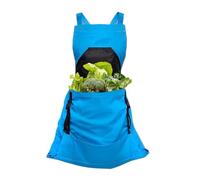 fayarrd Delantal de jardinería - Impermeable con respaldo cruzado y herramientas de jardín - Delantal de con de cordón - Para esquiar, cosechar, podar, sembrar, exteriores,