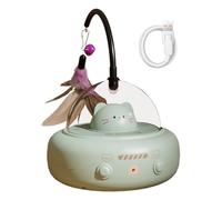 Fayarrd Juguete Automatizado para Gato | Juguete automático de Detección de Movimiento con Pluma | Juego para Mascotas Caza Anti-Aburrimiento Entrenamiento Juego Interior Casa