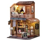 fayarrd Kit de construcción en miniatura para casa en miniatura con cubierta a prueba de polvo, encuadernación para padres e hijos, decoración del hogar, proyecto de manualidades para familia, niños