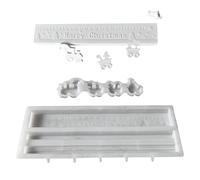 fayarrd Molde de Silicona de Fundición | Molde de Cuenta Regresiva de Silicona para Fundición | Reutilizable Desmoldeo Fácil Herramienta Arte para Invierno Fiestas Principiantes Expertos,Para Resina