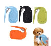 fayarrd Peine desenredante para nudos de gatos, 4 piezas, herramienta anti- Peine para nudos antideslizamiento para animales domésticos, gatos, perros, conejos, para peluquería en casa y salón