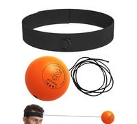 fayarrd Pelota reflectante | Casco ajustable transpirable suave - Puño espasoso gimnasio boxeo - para hombre mujer adultos principiantes en casa gimnasio fitness MMA