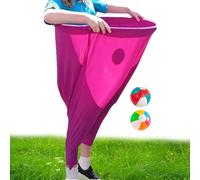 fayarrd Saco De Correr con para Adultos,Juegos De Soporte Al Aire Libre | Divertido Juego Pantalones Elásticos Gigantes con 2 Bolas Rebotantes para Parques Sagre Al Aire Libre