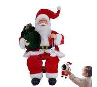 fayarrd Sentado Papá Noel Decoraciones - Decoración de la Figura de la muñeca de la Felpa del Festival de 13,8 Pulgadas, Regalo de de Regalo de Temporada Suministros para de Navidad