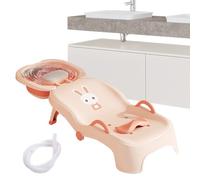 fayarrd Silla para lavar el cabello de los niños, sillón reclinable plegable para niños - Sillón reclinable para lavar el cabello, uso doméstico y profesional 0-10 años