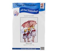 Faye Whittaker All Our Yesterdays - Kit de Punto de Cruz, diseño de Tres niñas (Mixto, 25 x 15 x 2 cm)