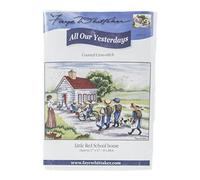 Faye Whittaker All Our Yesterdays Little Red School (Kit de Punto Cruzado), Gama, Mixto, 25 x 15 x 2 cm