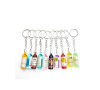 Fayemint 10 PCS Llavero Botella Vino， Miniatura Botella Llavero， Llavero Colección Vino， Para Bolsos de Hombro, Mochilas y Llaveros