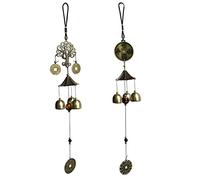 Fayemint 2 Piezas Campana Fengshui, Campanas de Viento Fengshui, Campanas de Viento Fengshui, para Ventanas Interiores, Jardines, Balcones (Estilo Árbol Fortuna Aleatorio)