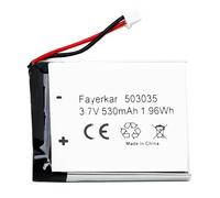 Fayerkar Batería de polímero de litio recargable de 3,7 V, 530 mAh, repuesto para productos electrónicos de bricolaje con 3,7 - 5 V, luces LED de almacenamiento de energía móvil