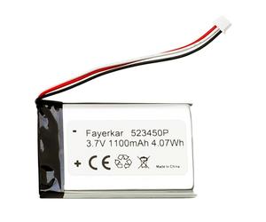 Fayerkar Batería de repuesto de 3,7 V 1100 mAh 523450P para Corsair Void Elite RGB, Corsair Virtuoso RGB, Corsair Void Pro, Corsair Void Pro RGB, Corsair Void Pro RGB SE H2100 Wireless Game Headset