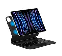 FAYGAOAI Funda con Teclado para iPad Air de 11 Pulgadas (M3 2025 / M2 2024) y Pro de 11 Pulgadas (1ª/2ª/3ª/4ª generación), Contiene Ñ, Soporte Magnético Flotante, Teclado Retroiluminado a Color,Negro