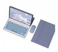 FAYGAOAI Funda con Teclado para Lenovo Tab M10 Plus 3ª Gen (2022) TB-125FU 10,6", Contiene Ñ, Retroiluminación 7 Colores, Teclado Inalámbrico Magnético Desmontable,Púrpura