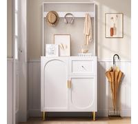 FAYICIC Juego de perchero, perchero compacto, armario de pasillo, armario de pared, estantería y pasillo, armario zapatero, 80 x 175,5 x 35 cm (ancho x alto x profundidad)