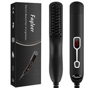 fayleer Cepillo Alisador de Barba Peine Alisador Electrico Plancha para Barba Pelo con 6 Temperatura Regulable 120-220°C Pantalla LCD Anti-escaldado Apagado Automátic