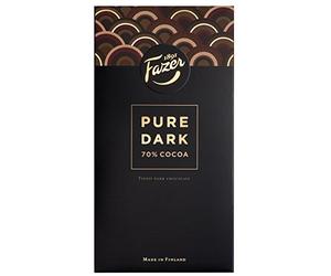 Fazer Pure Dark 70% Cocoa Dark Chocolate (95g)