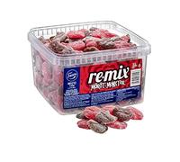 Fazer Re-mix Monsters (Möröt) Mix - Fresa y Cola - Gomas de Vino - Dulces - Caramelos - Caja 1,8 kg