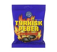 Fazer Tyrkisk Peber Original - Sal finlandesa, regaliz, salmiak, caramelo de pimienta cocido duro, 150 g