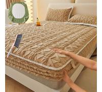 FaziGadgets Elastic Bed Sheets, SáBanas Ajustables EláSticas, SáBana Ajustable Extra Profunda 2025, SáBana Suave Y Transpirable, Colcha De Invierno SúPer Suave Y CáLida (Marrón, Full)