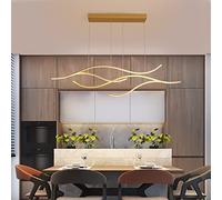 FAZRPIP Lámpara Colgante LED, lámpara de araña LED Lineal Moderna de 30 W/60 W, lámpara de araña de Mesa de Comedor, iluminación Colgante Lineal Regulable para Cocina, Comedor, Sala de Estar, Bar