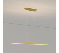 FAZRPIP Lámpara Colgante LED, lámpara de araña suspendida Lineal de Aluminio de 16 W/20 W/24 W/30 W, luz de Techo Moderna para Cocina, Comedor y luz tricromática de Oficina