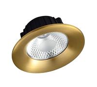 FAZRPIP Latón Led Downlight 5W / 7W / 9W / 12W Luz empotrada Ultrafina Deflector Recortar Panel Redondo Dorado Luz para baño Cocina Oficina Sala de conferencias 3000K / 4000K / 6000K