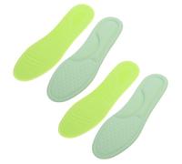 Fazvncv 4 plantillas de espuma viscoelástica para zapatos, alivio de absorción de impactos, soporte de arco plantar, transpirables, plantillas deportivas para pies