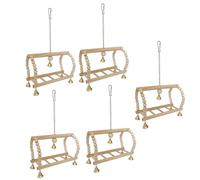 Fazvncv 5lots - Soporte para mascotas, loros, gimnasio, escalada, jaula de pájaros, soporte para juegos de pájaros, para la salud física, cacatúas