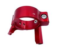 Fazvncv Abrazadera de desviador frontal de aleación de aluminio ligera de instalación rápida para bicicletas plegables, convierte adaptadores de desviador delantero único para bicicletas plegables