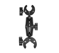 Fazvncv Bola de 25 mm para cabeza, abrazadera de brazo de doble zócalo, soporte de montaje para manillar de motocicleta, soporte de montaje para bicicleta