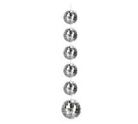 Fazvncv Bola de discoteca metálica para decoración de árbol de Navidad, esferas reflectantes, adornos de techo para bodas, cumpleaños, Navidad, fiestas, centros de mesa, corona de bolas de cristal