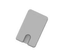 Fazvncv Cartera de silicona adhesiva para teléfono móvil, bolsillo para teléfono celular, soporte trasero, 3 tarjetas, cartera para teléfono, Gray, One Size