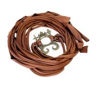 Fazvncv Cinturón de corsé de estilo victoriano con hebillas huecas, para recreación histórica, a la moda, para fiestas de cosplay, faja de cintura, marrón, Talla única