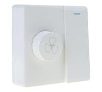 Fazvncv Controlador de velocidad de ventilador de techo tipo 86 montado en superficie, regulador de velocidad continuo, fácil de usar, control de pared para ventilador de techo